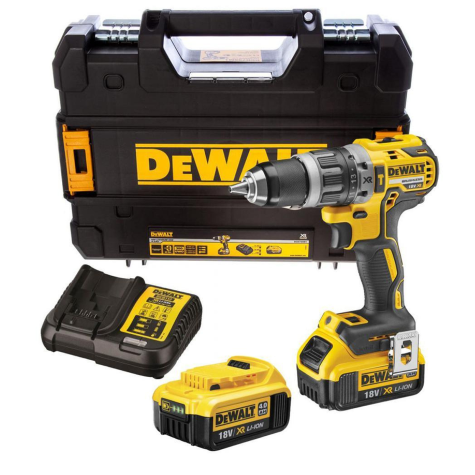 Dewalt DCD796M2 18v XR Brushless Combi Drill with 2 x 4Ah Batteries