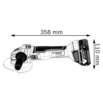Bosch GWS18V-10 18v Brushless Mini Grinder 115mm Body Only 06019J4001
