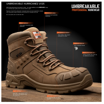 Hurricane 2 Stone WRU SRC S3 Composite Waterproof Safety Boots