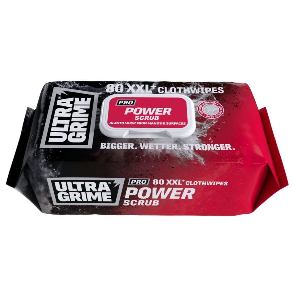Ultragrime 5920 Power Scrub Multiuse Pro Hand Cleaning Wipes 80 Pack